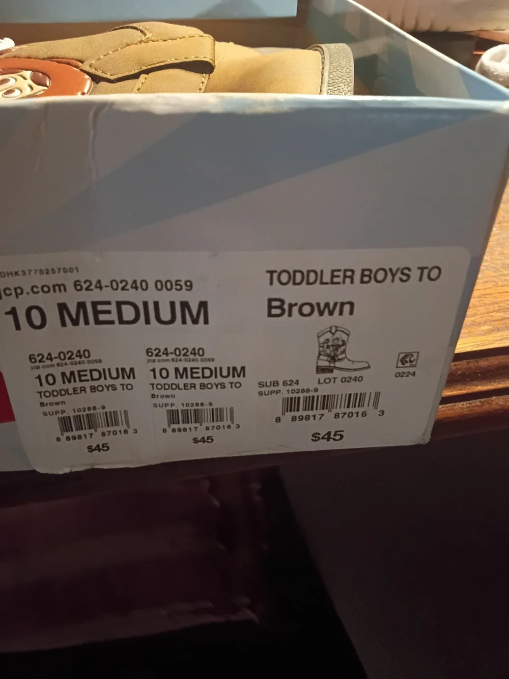 NWT Toy Story Woody Brown Kids Cowboy Boots